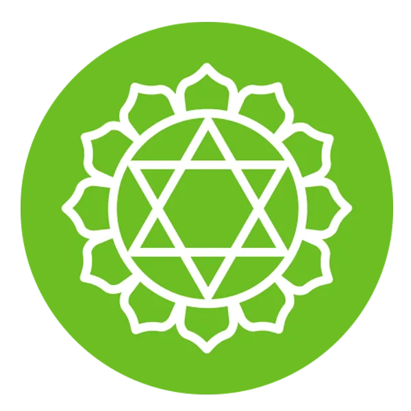 Anahata - Símbolo del chakra quarto chakra energético del cuerpo físico