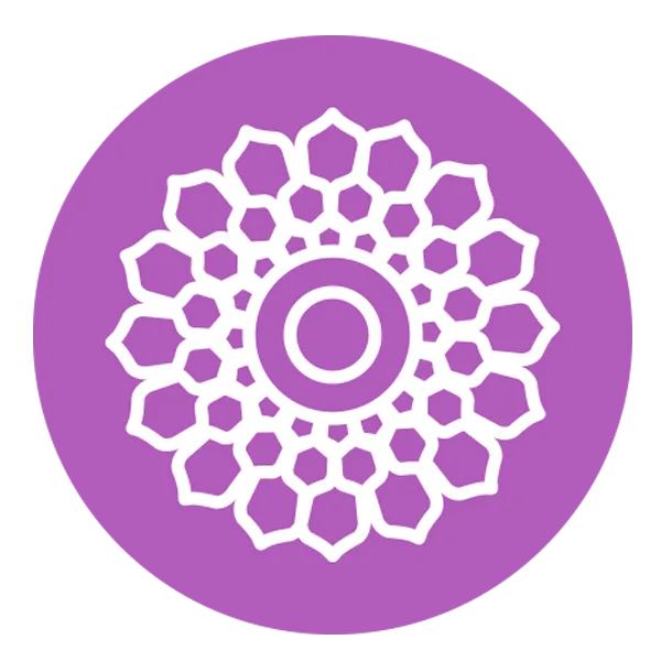 Sahasrara - Símbolo del chakra sétimo chakra energético del cuerpo físico