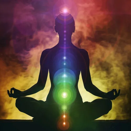sesión de alineación de chakras.